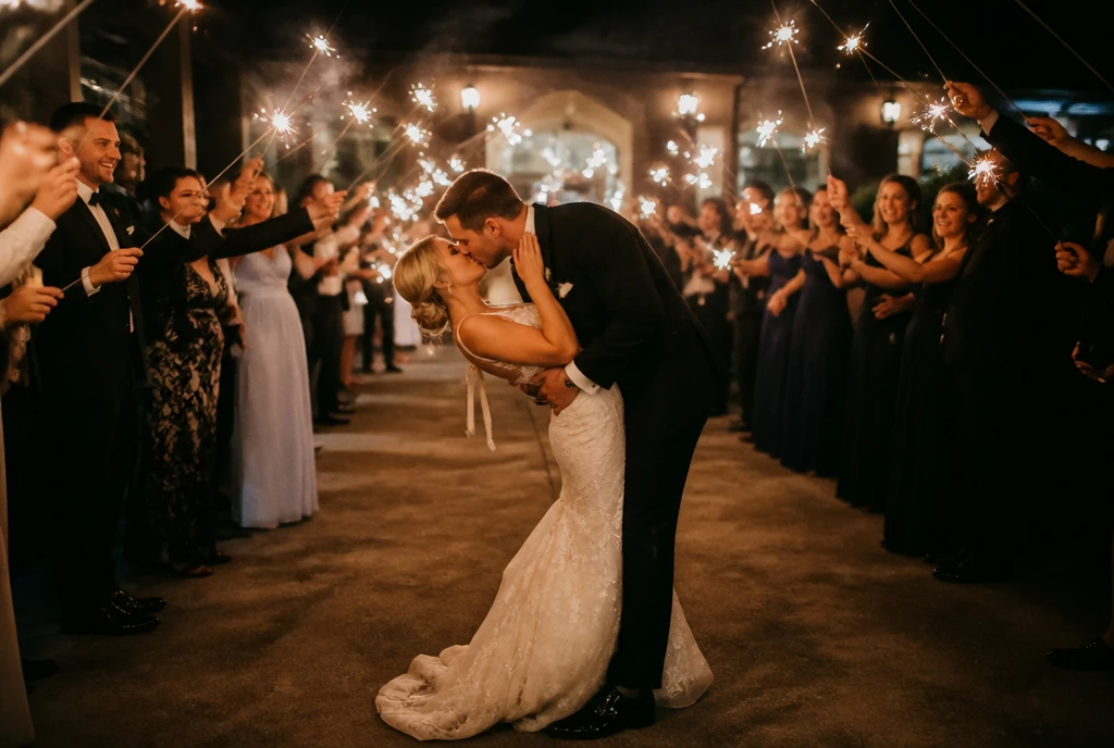 Zimne Ognie na Weselu o Północy: Jak Zorganizować Magiczną Sesję i Szpaler [Wideo] | TROWEDDINGSTUDIO